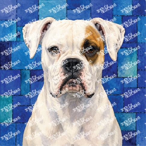 PatternPly® Full Coverage Dog Breed Series Volume 7 Dog Portraits in Watercolor Color Variations 32