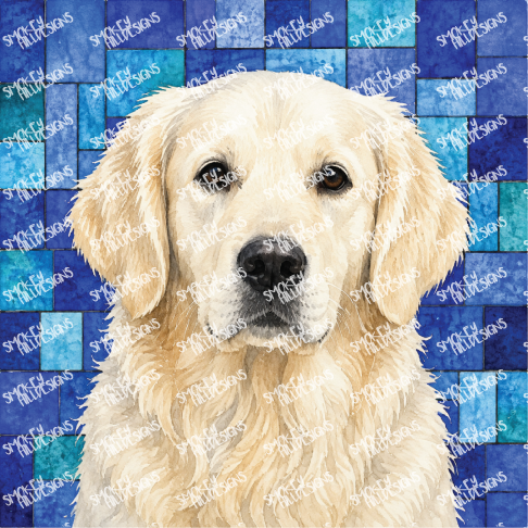 PatternPly® Transparent Dog Breed Series Volume 7 Dog Portraits in Watercolor Color Variations 5