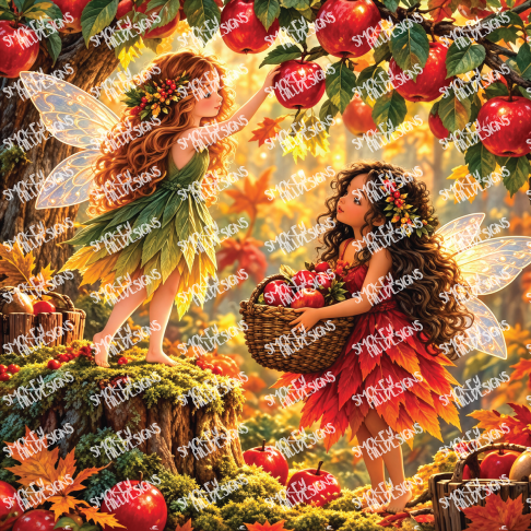 PatternPly® Transparent Enchanted Series Volume 4  Fall and Christmas Fairies 12