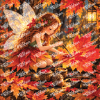 PatternPly® Full Coverage Enchanted Series Volume 4 Fall and Christmas Fairies 14 art scene artwork
