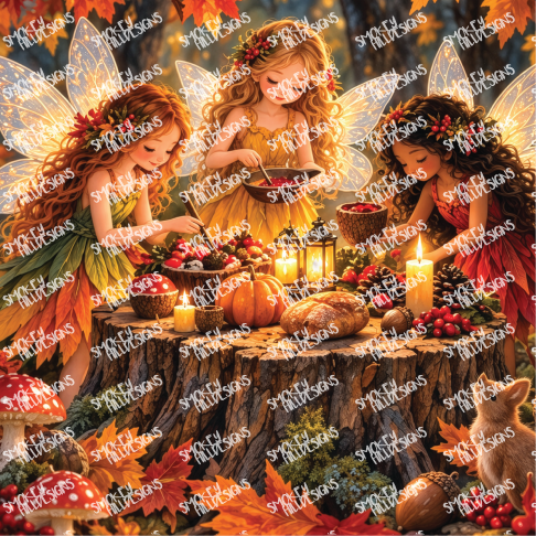 PatternPly® Full Coverage Enchanted Series Volume 4  Fall and Christmas Fairies 1