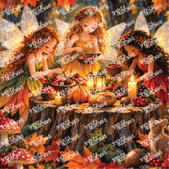 PatternPly® Transparent Enchanted Series Volume 4  Fall and Christmas Fairies 1