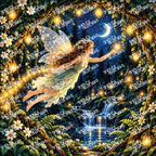 PatternPly® Full Coverage Enchanted Series Volume 5 Fairies by Moonlight 14 art scene artwork