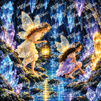 PatternPly® Full Coverage Enchanted Series Volume 5 Fairies by Moonlight 19 art scene artwork