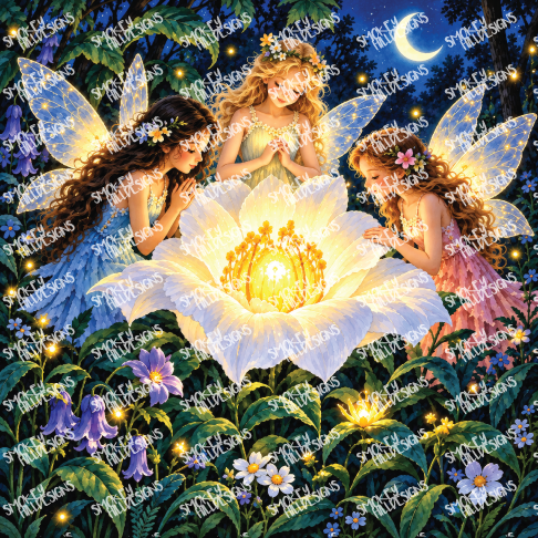 PatternPly® Full Coverage Enchanted Series Volume 5 Fairies by Moonlight 1