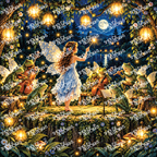 PatternPly® Full Coverage Enchanted Series Volume 5 Fairies by Moonlight 24 art scene artwork