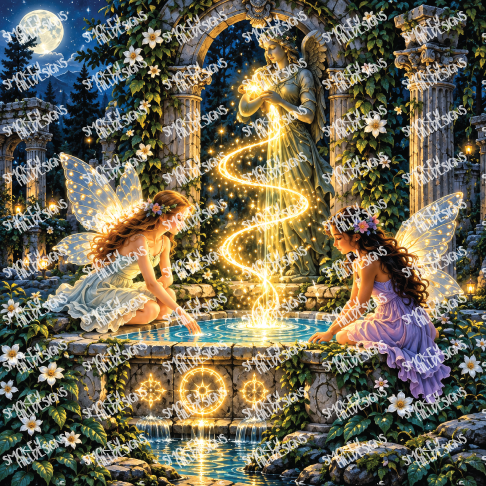 PatternPly® Transparent Enchanted Series Volume 5 Fairies by Moonlight 25