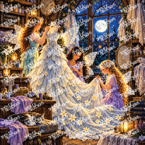PatternPly® Transparent Enchanted Series Volume 5 Fairies by Moonlight 30