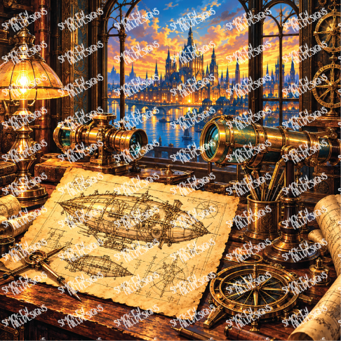 PatternPly® Full Coverage Enchanted Series Volume 6 Steampunk 13