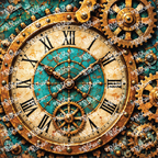 PatternPly® Full Coverage Enchanted Series Volume 6 Steampunk 17 art scene artwork
