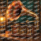 PatternPly® Full Coverage Enchanted Series Volume 6 Steampunk 18 art scene artwork
