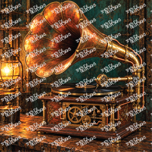 PatternPly® Full Coverage Enchanted Series Volume 6 Steampunk 18 art scene artwork
