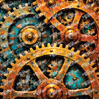 PatternPly® Full Coverage Enchanted Series Volume 6 Steampunk 19 art scene artwork