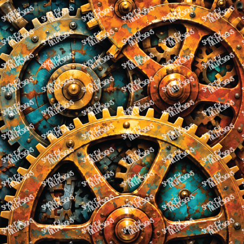 PatternPly® Full Coverage Enchanted Series Volume 6 Steampunk 19 art scene artwork