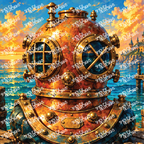 PatternPly® Full Coverage Enchanted Series Volume 6 Steampunk 22 art scene artwork