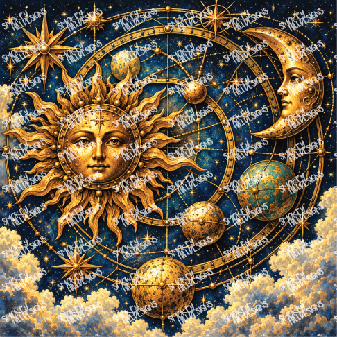 PatternPly® Full Coverage Enchanted Series Volume 6 Steampunk 26 art scene artwork