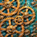 PatternPly® Full Coverage Enchanted Series Volume 6 Steampunk 32 art scene artwork