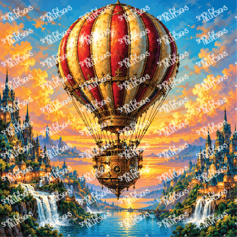 PatternPly® Full Coverage Enchanted Series Volume 6 Steampunk 8 art scene artwork