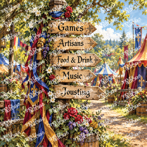 PatternPly® Transparent Enchanted Series Volume 7 Renaissance Festival 13 art scene artwork