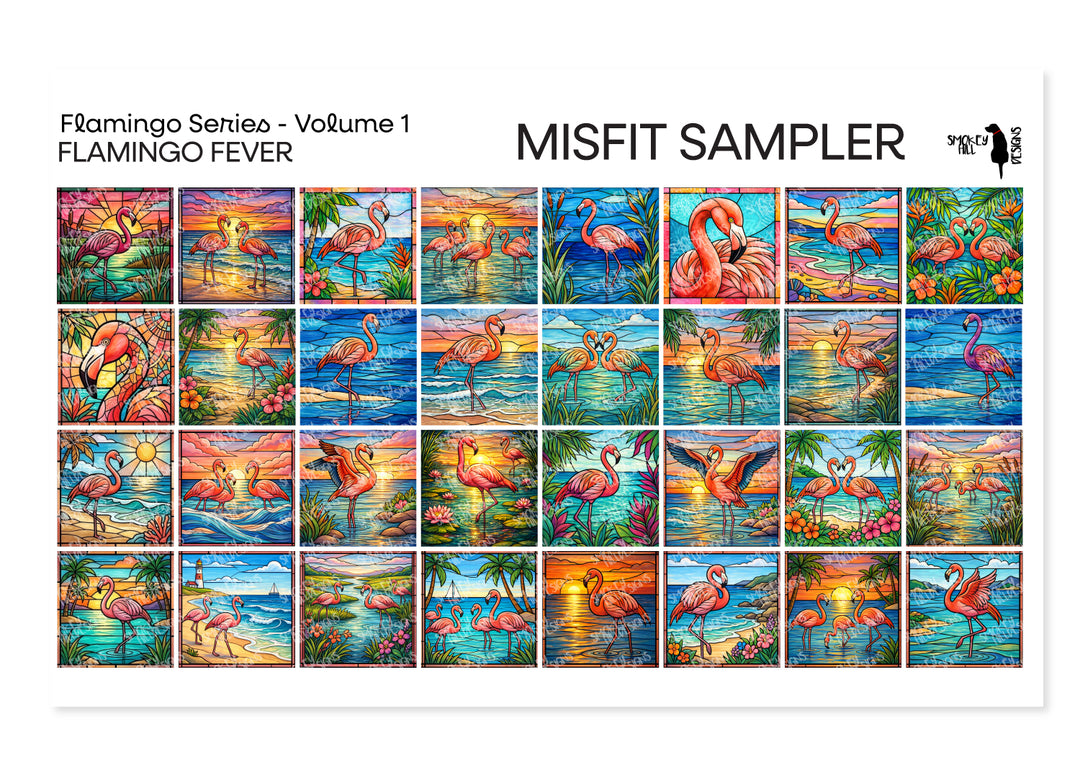 Misfit PatternPly® Transparent Flamingo Fever Sampler
