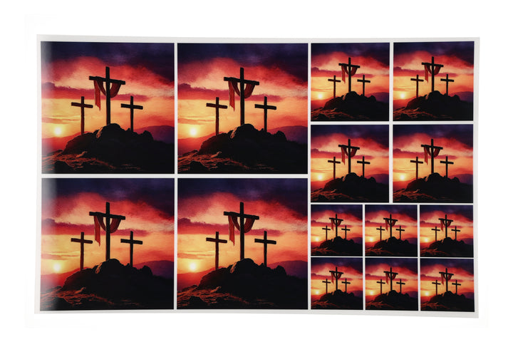 PatternPly® Full Coverage Crosses on the Hill 3 sizes