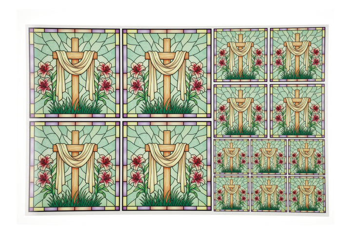 PatternPly® Full Coverage Pastel Shrouded Cross 3 sizes