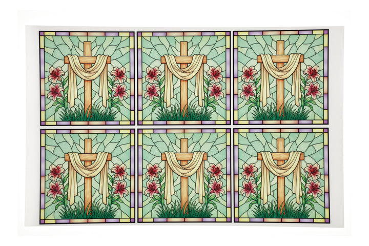 PatternPly® Full Coverage Pastel Shrouded Cross Large