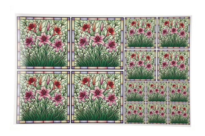 PatternPly® Full Coverage Pastel Easter Lilies 3 sizes