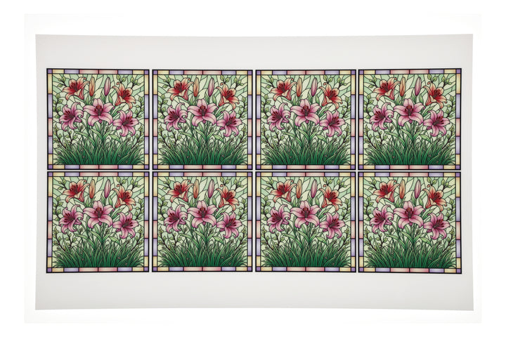 PatternPly® Full Coverage Pastel Easter Lilies Medium