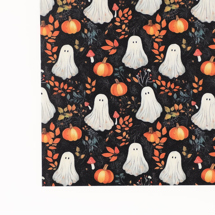 PatternPly® Full Coverage Ghosts and Mushrooms