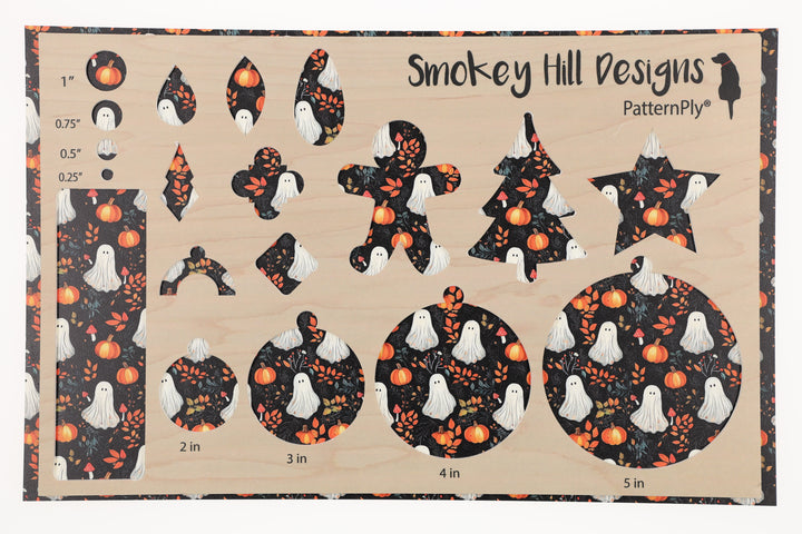 PatternPly® Full Coverage Ghosts and Mushrooms