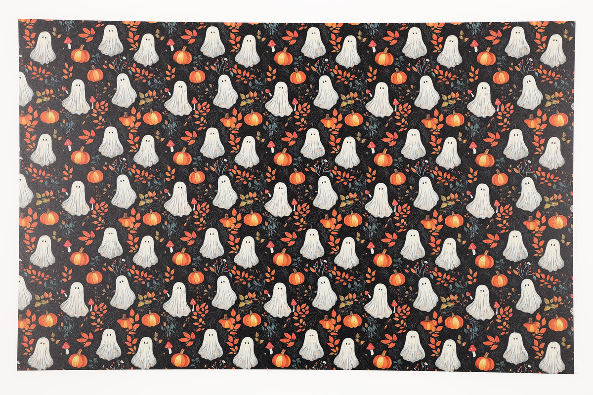 PatternPly® Full Coverage Ghosts and Mushrooms product photo 2