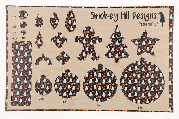 PatternPly® Full Coverage Ghosts and Mushrooms Micro