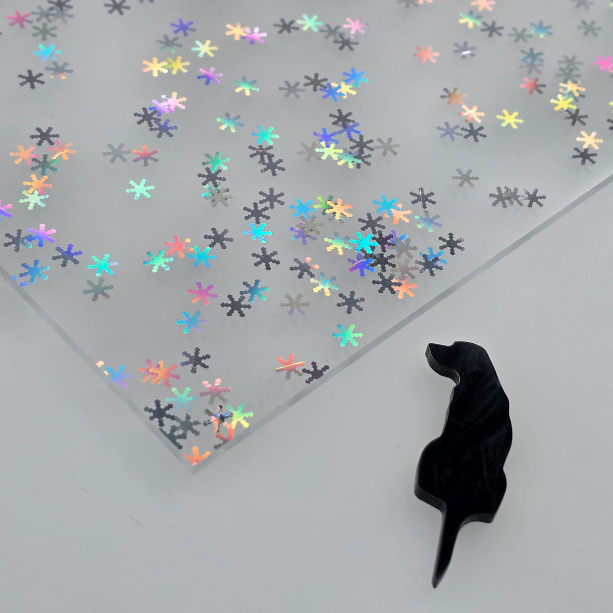 Cosmic Flurries Cosmic Kisses acrylic sheet