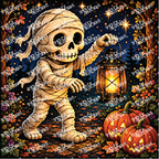 PatternPly® Transparent Halloween Series Volume 1 Curious Little Spirits 23 art scene artwork