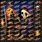 PatternPly® Transparent Halloween Series Volume 1 Curious Little Spirits 24 art scene artwork