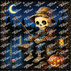 PatternPly® Transparent Halloween Series Volume 1 Curious Little Spirits 25 art scene artwork