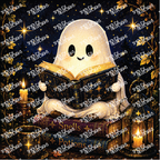 PatternPly® Transparent Halloween Series Volume 1 Curious Little Spirits 2 art scene artwork