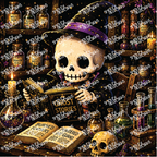PatternPly® Transparent Halloween Series Volume 1 Curious Little Spirits 31 art scene artwork