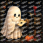 PatternPly® Transparent Halloween Series Volume 1 Curious Little Spirits 8 art scene artwork