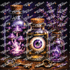 PatternPly® Transparent Halloween Series Volume 2 Moonlit Curiosities 18 art scene artwork