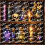 PatternPly® Transparent Halloween Series Volume 2 Moonlit Curiosities 2 art scene artwork