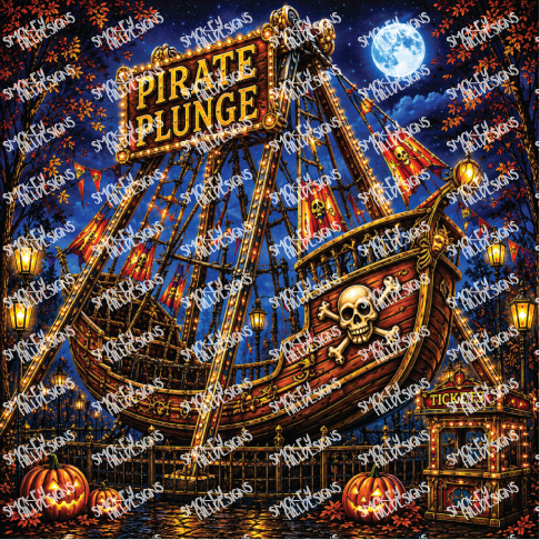 PatternPly® Transparent Halloween Series Volume 5 Spooky Midway 28