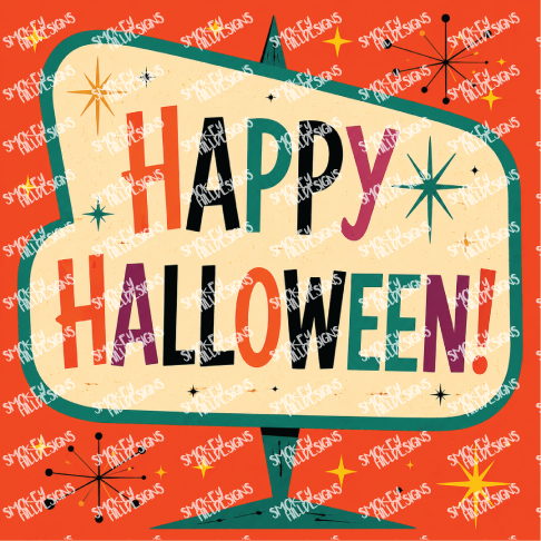 PatternPly® Transparent Halloween Series Volume 8 Mid Century Halloween 20