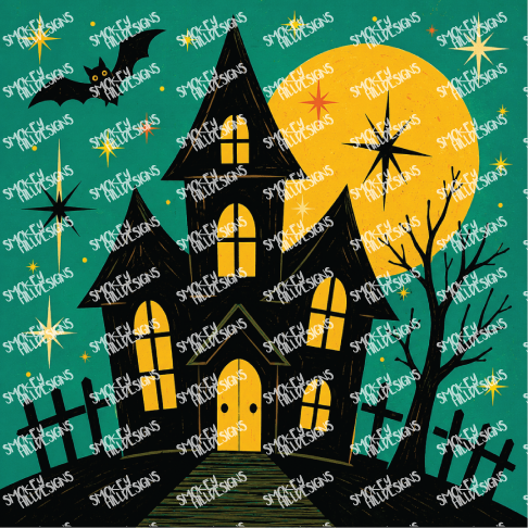 PatternPly® Transparent Halloween Series Volume 8 Mid Century Halloween 27