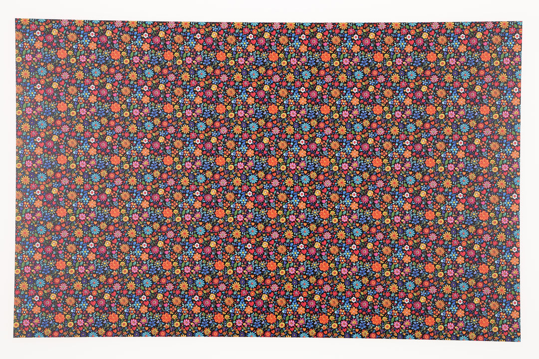 PatternPly® Full Coverage Hearts and Flowers Micro