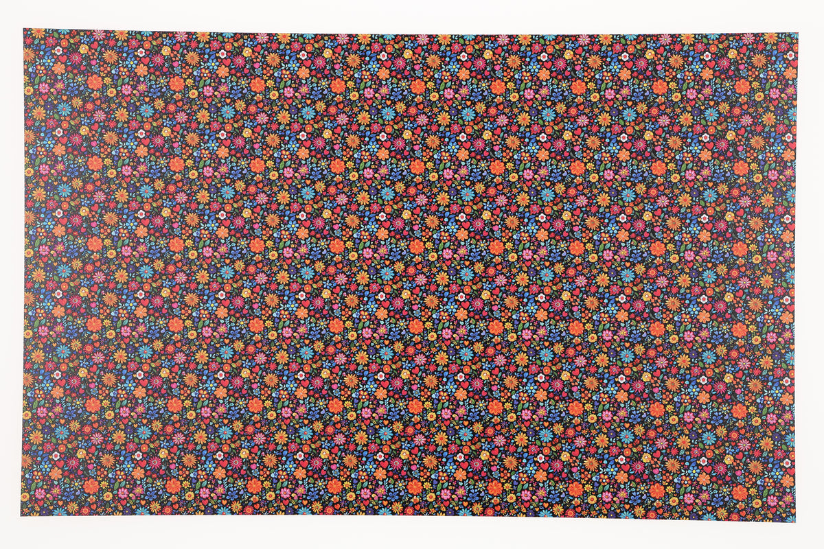 PatternPly® Full Coverage Hearts and Flowers Micro product photo 2