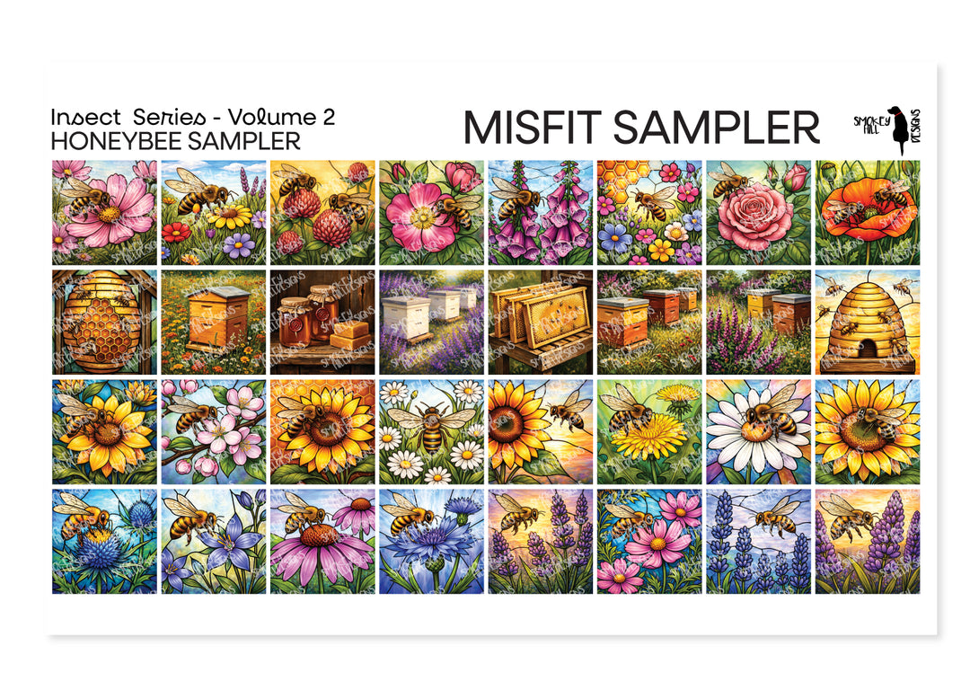 Misfit PatternPly® Transparent Honeybees Sampler