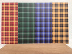 PatternPly® Full Coverage Plaid Assortment sheet showing the pattern