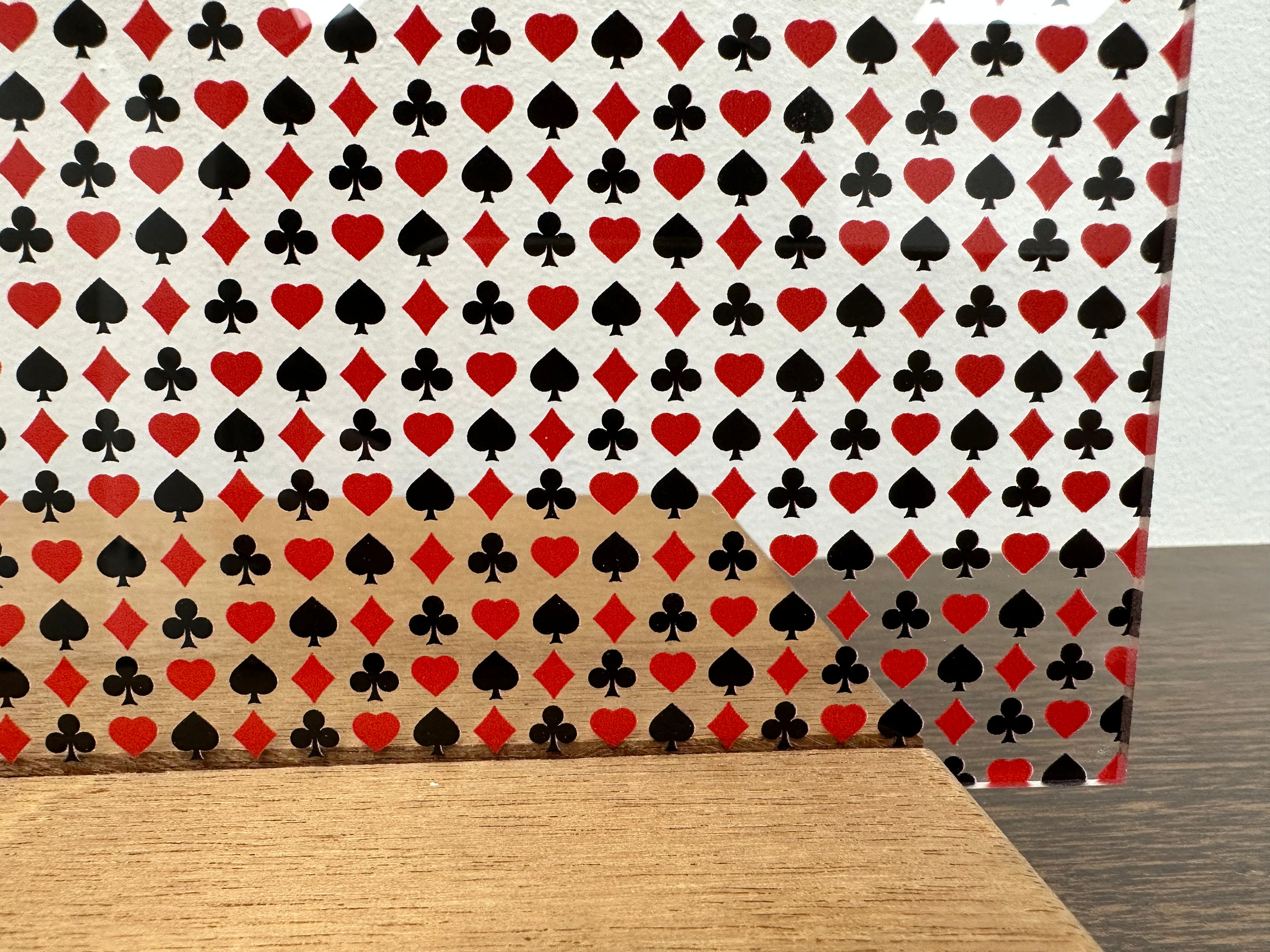 PatternPly® Scattered Micro Playing Card Suits sheet showing the pattern